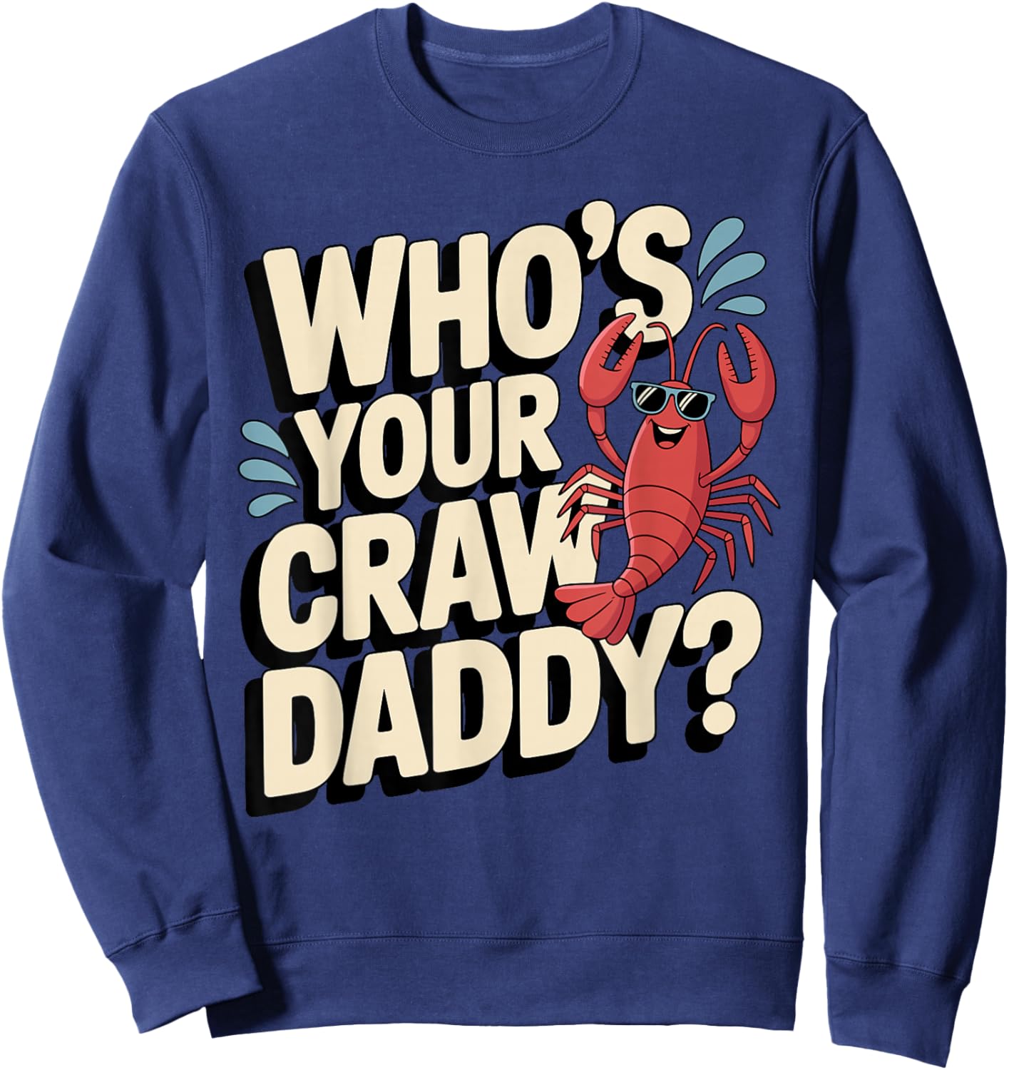 Crawfish Art Women Kids Crawfish Boil Crawfish Lover Sweatshirt - Sweatshirt | Navy