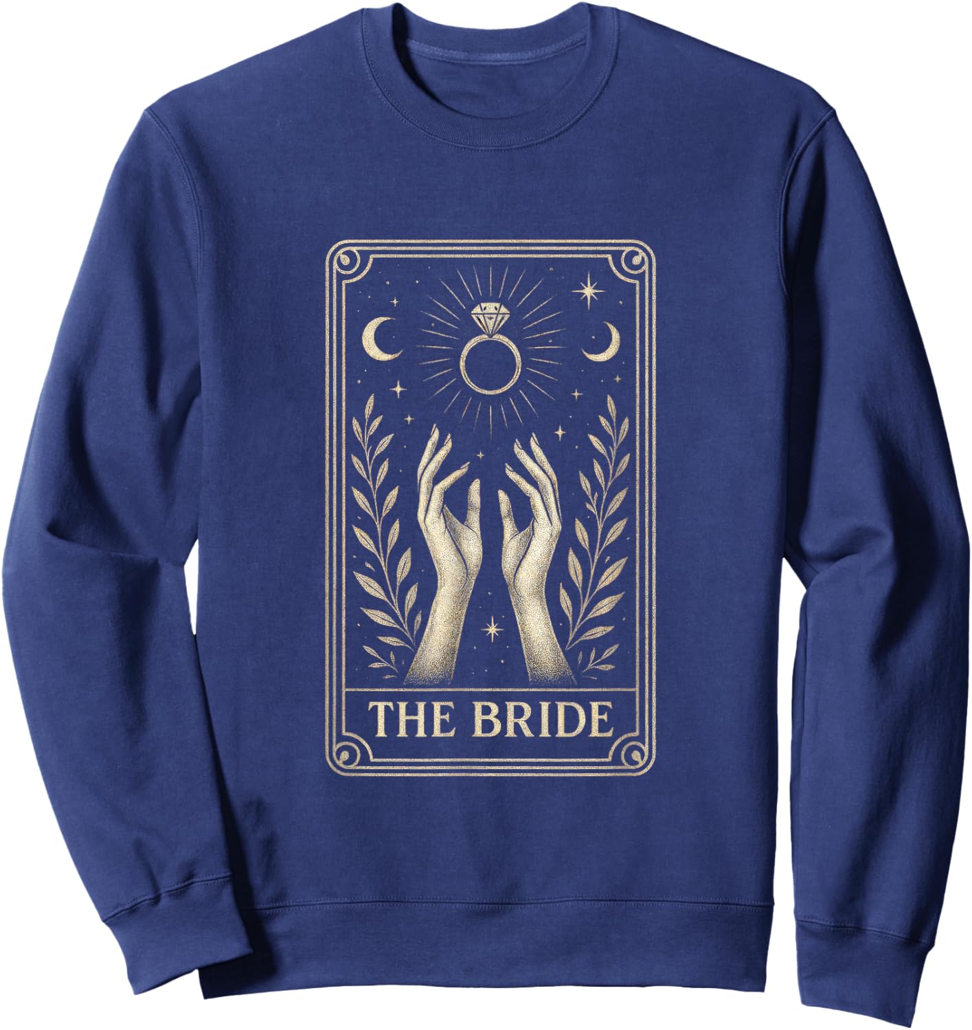 The Bride - Gothic Tarot Wedding Witchy Sweatshirt - Sweatshirt | Navy