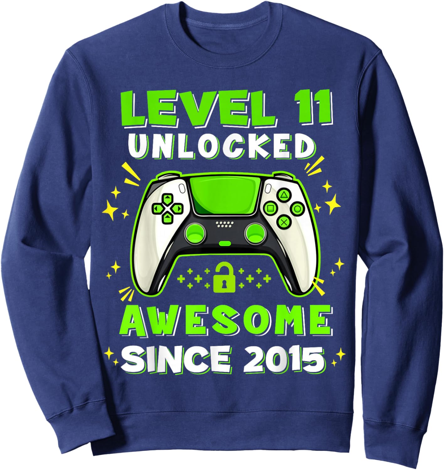11th Birthday for Boys 11 Years Birthday Kids Gifts Sweatshirt - Sweatshirt | Navy