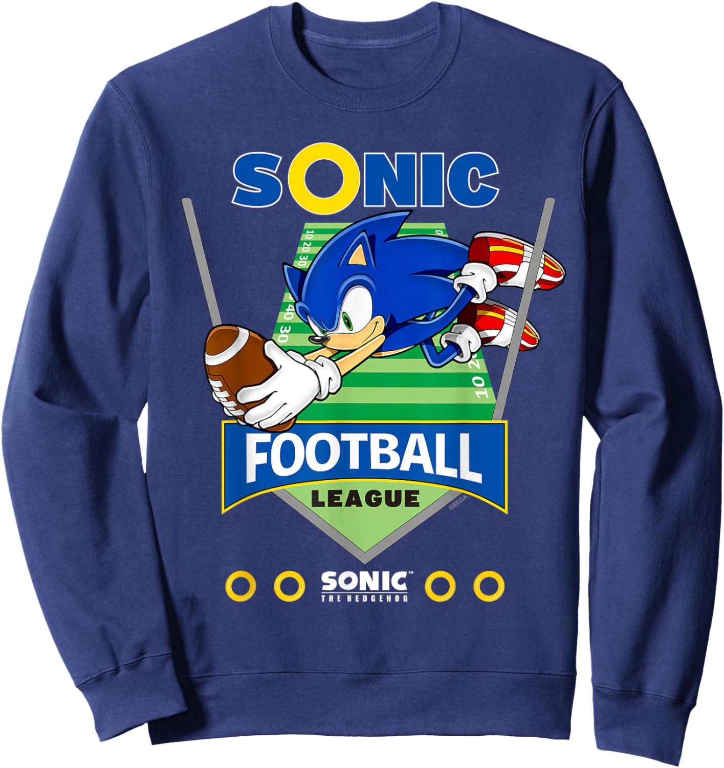 Sonic The Hedgehog - Sonic Football League Sweatshirt - Sweatshirt | Navy