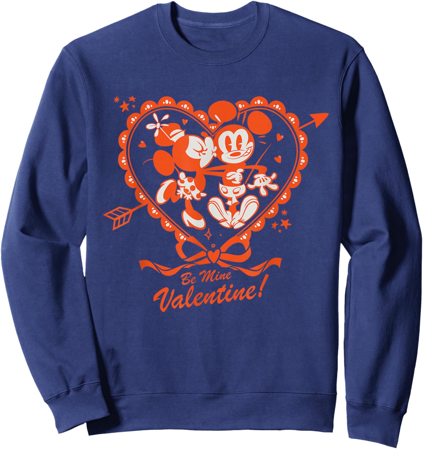Disney Mickey & Minnie Valentine's Day Be Mine, Valentine! Sweatshirt - Sweatshirt | Navy