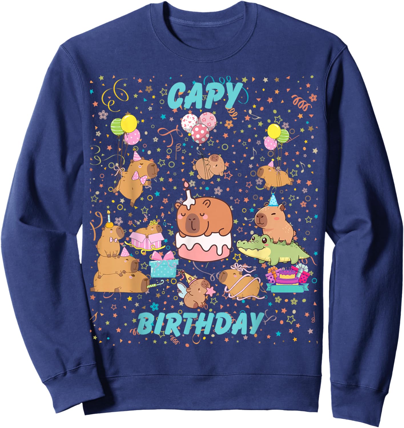 Capy Birthday Sweatshirt - Sweatshirt | Navy