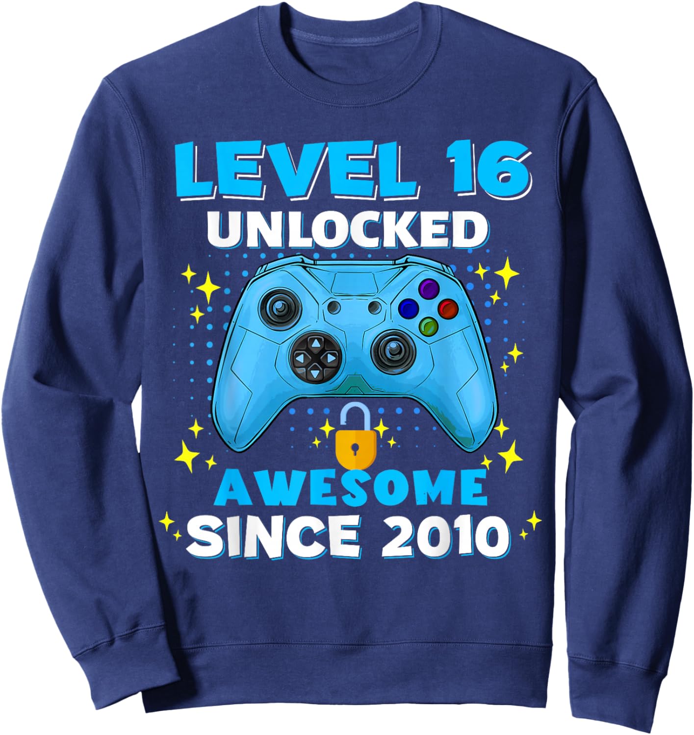 16th Birthday for Boys 16 Years Birthday Kids Gifts Sweatshirt - Sweatshirt | Navy
