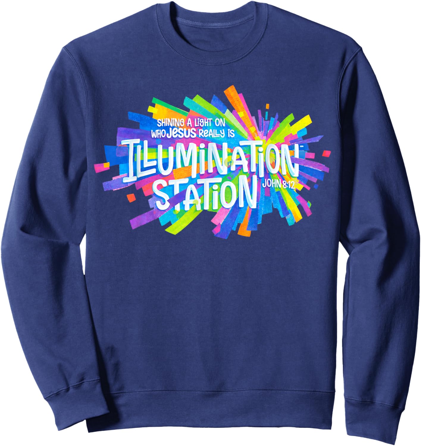 Illumination Station VBS 2026 Vacation Bible School 2 Sided Sweatshirt - Sweatshirt | Navy