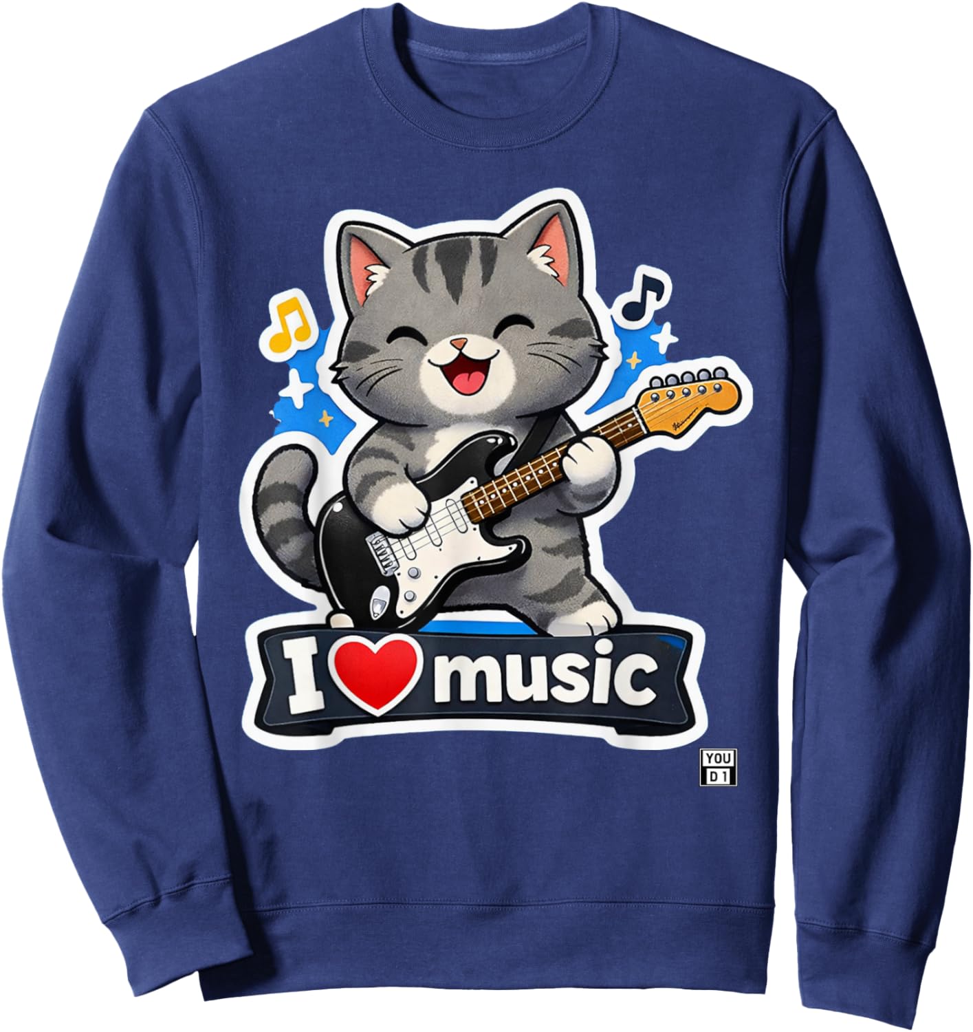 Guitar Kat Sweatshirt - Sweatshirt | Navy