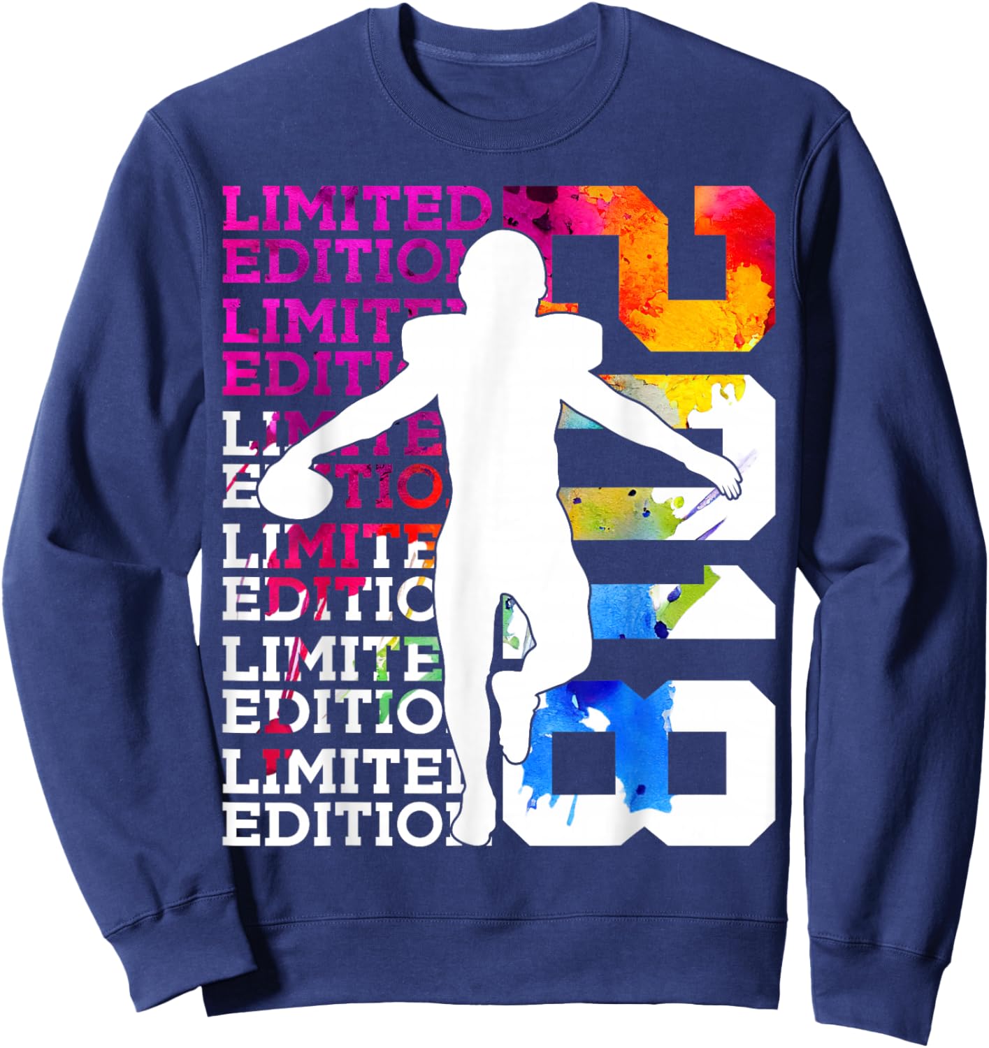 Limited Edition 2018 Football 8TH Birthday Sweatshirt - Sweatshirt | Navy