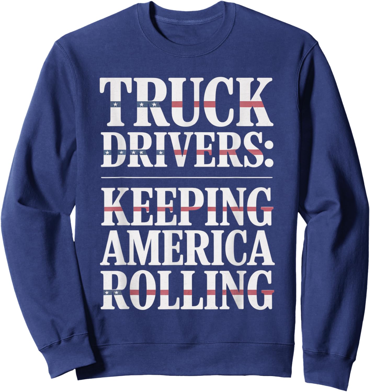 Trucker 18 Wheeler Semi Truck Truck Driver Sweatshirt - Sweatshirt | Navy