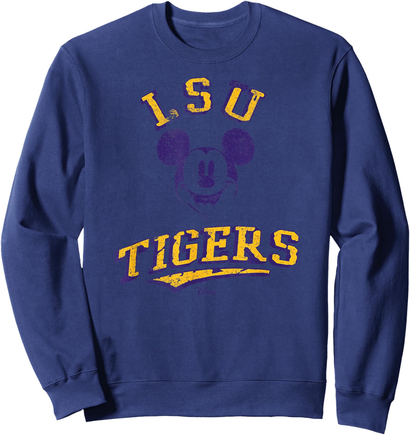 LSU Tigers Mickey Mouse Retro Officially Licensed Sweatshirt - Sweatshirt | Navy