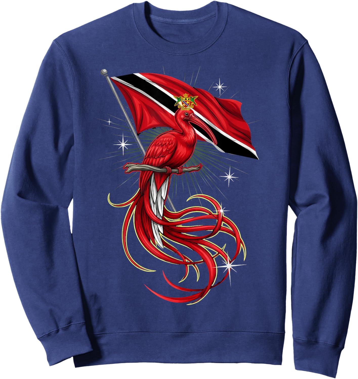 Trinidad and Tobago Flag Trini Flag Roots Trinidadian Sweatshirt - Sweatshirt | Navy