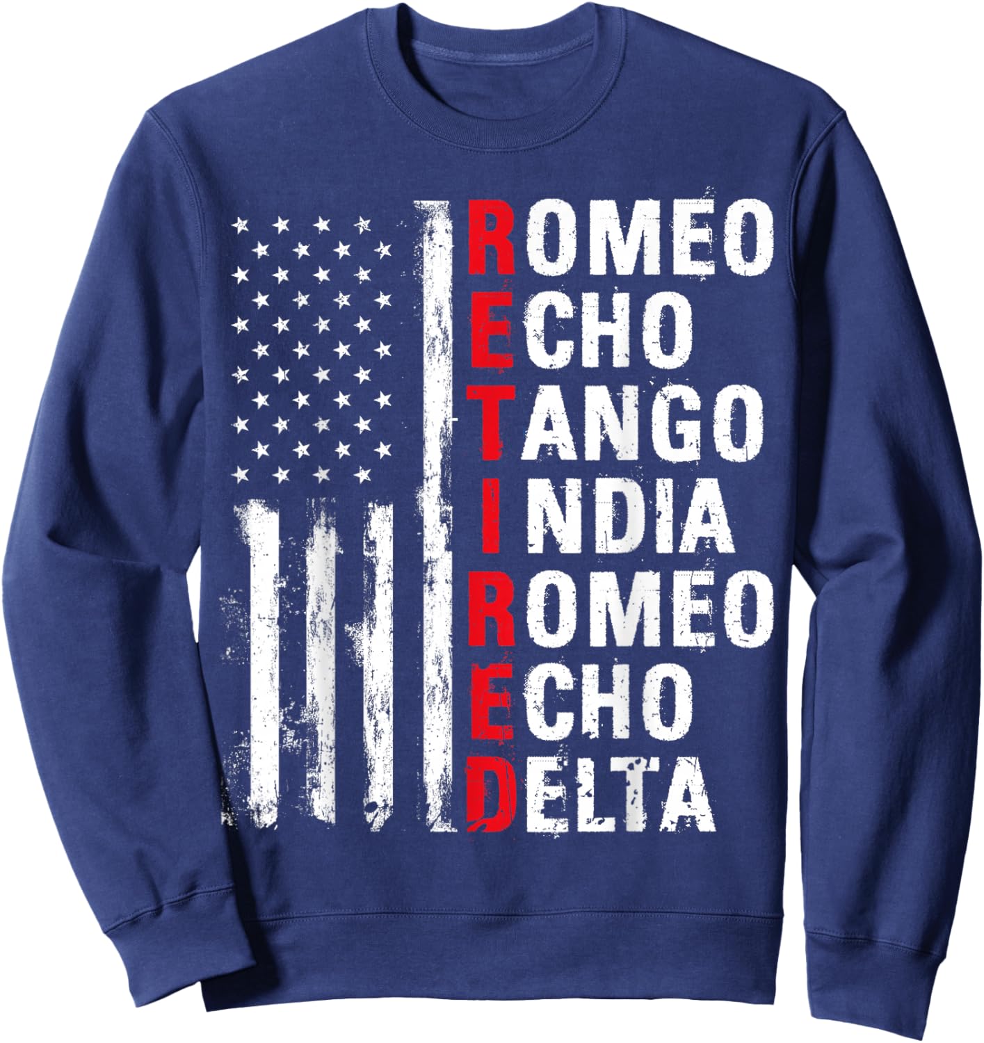 Retired Romeo Echo Tango India Romeo Echo Delta Sweatshirt - Sweatshirt | Navy