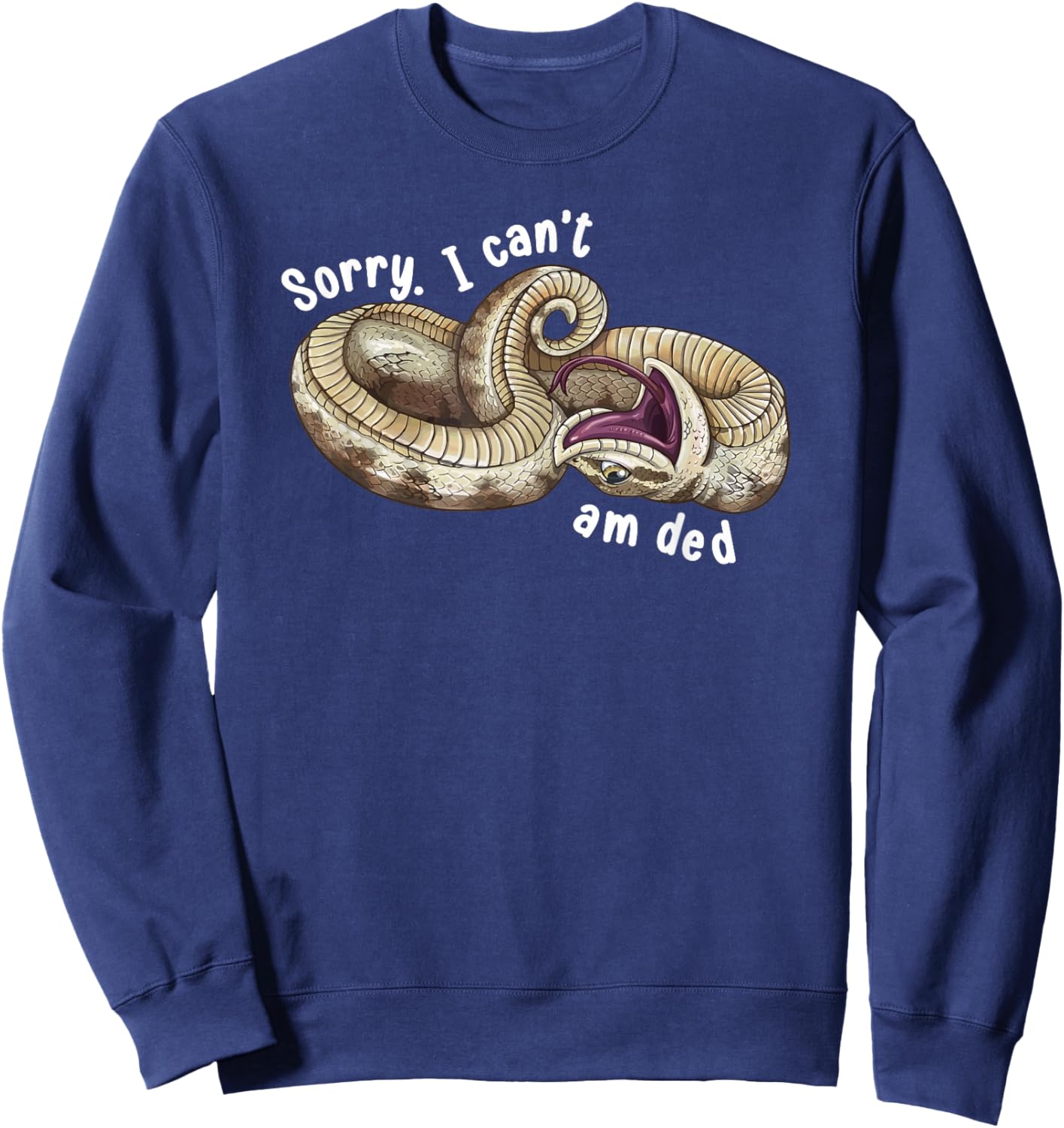 Funny Hognose Snake Owner Hognose Snake Lover Sweatshirt - Sweatshirt | Navy