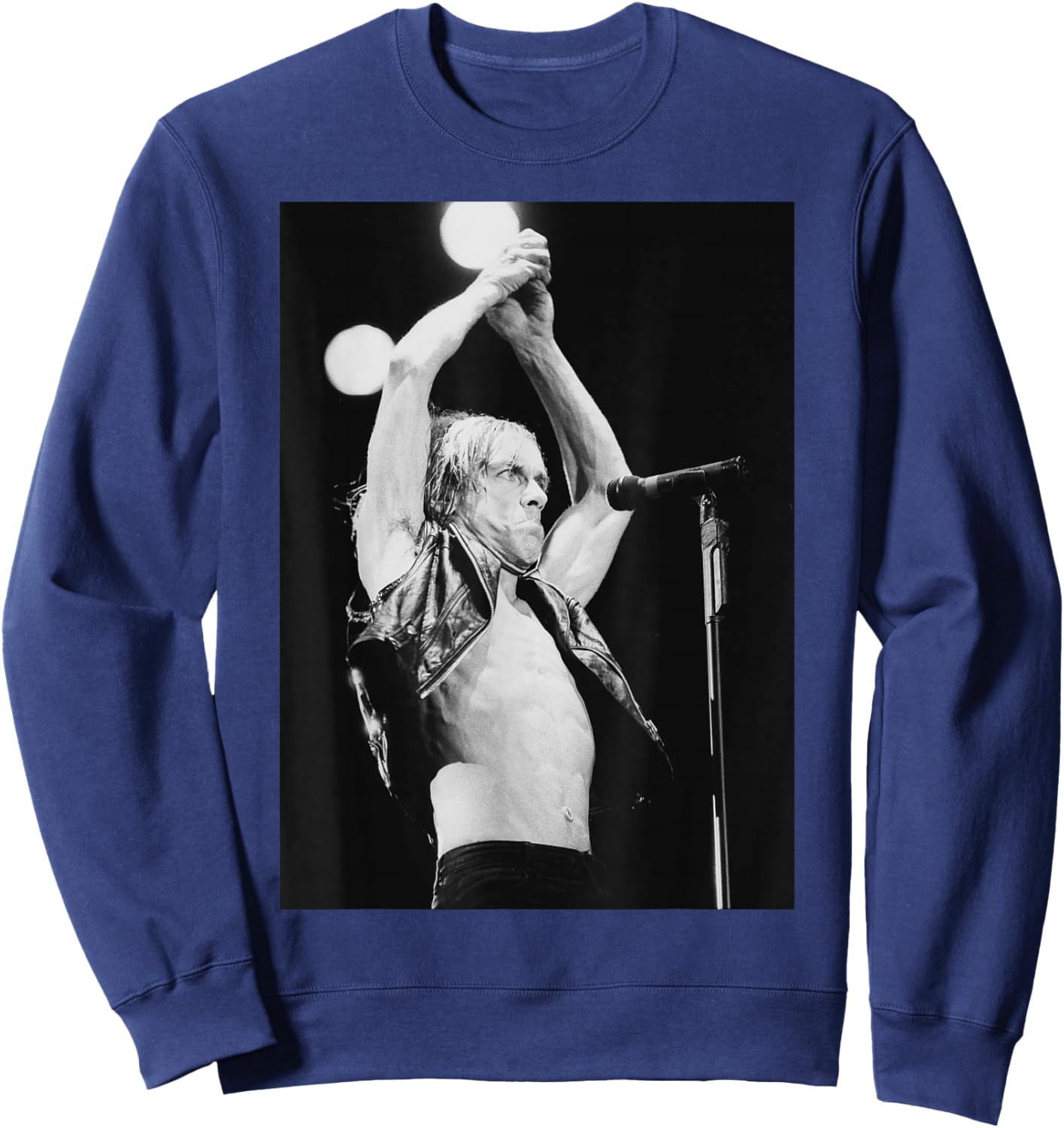 Iggy Pop Stooges Singer Reading Festival Instinct 1988 Sweatshirt - Sweatshirt | Navy