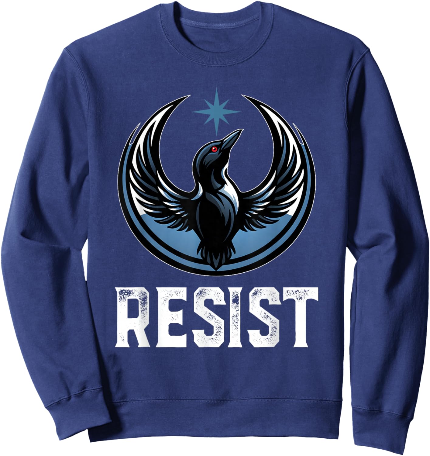 Resist Minnesota Rebel New State Flag Men Women Sweatshirt - Sweatshirt | Navy
