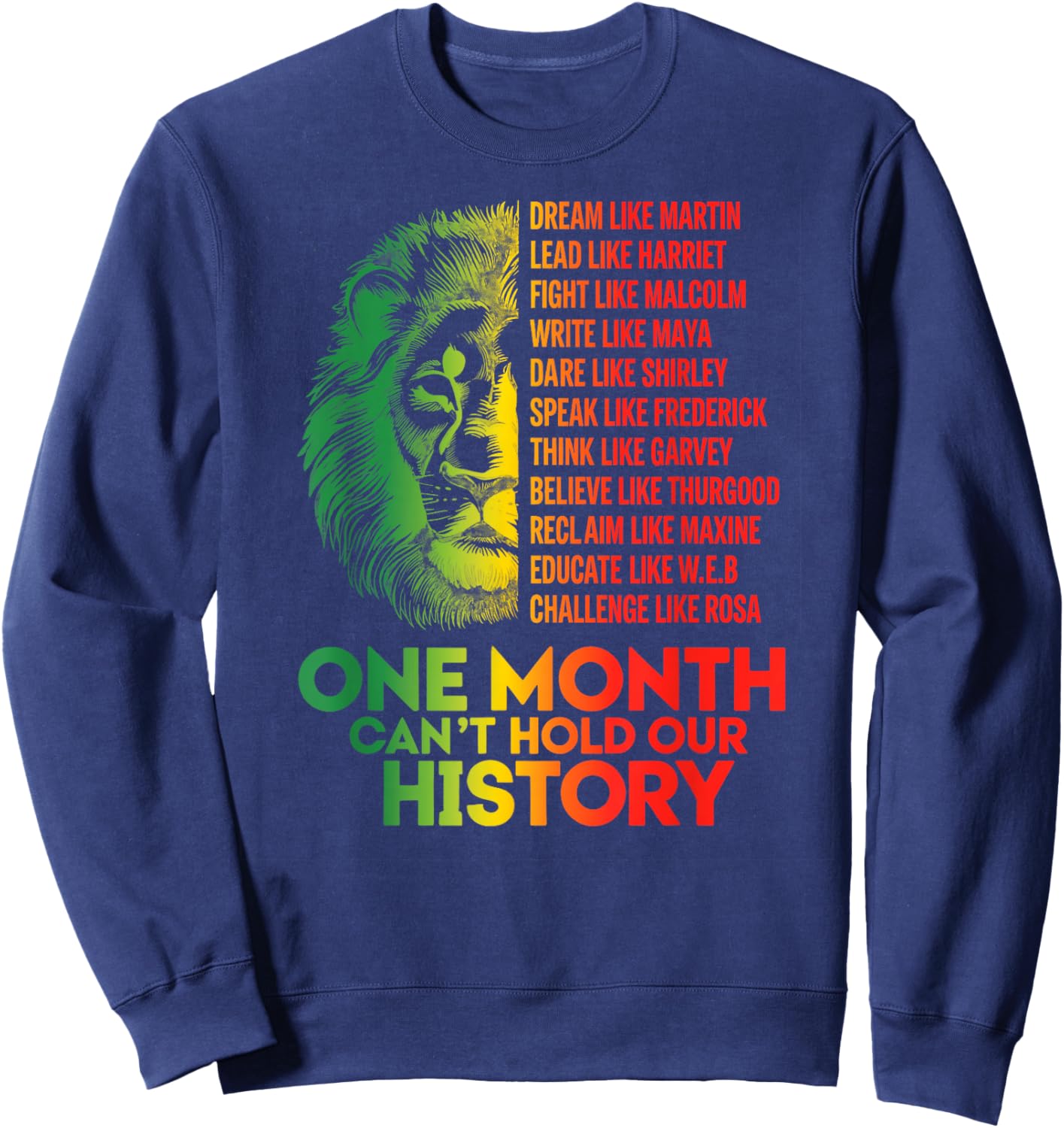 Black History Month Dream Like Martin Sweatshirt - Sweatshirt | Navy