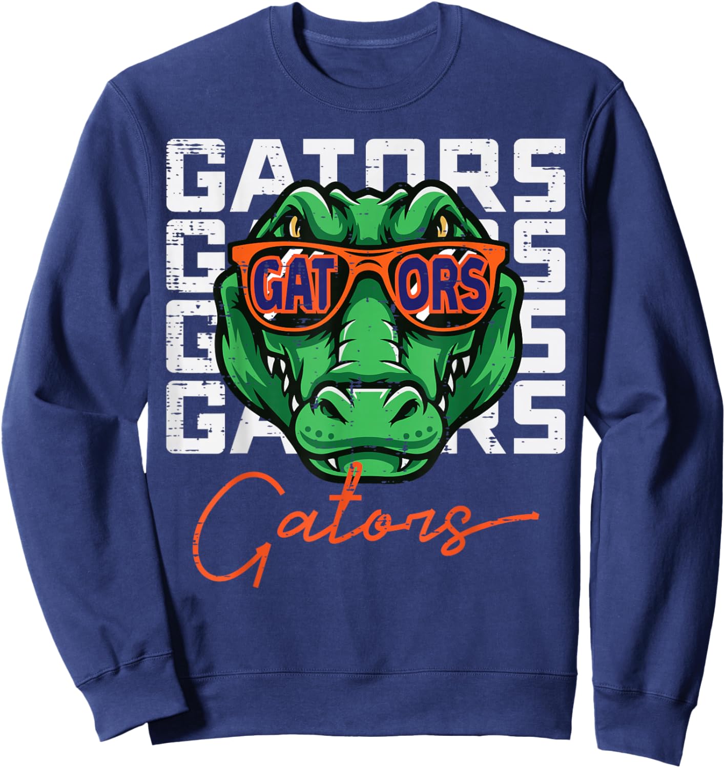 Gator Sunglasses Women Kids Boys Girls Men Youth Teen Sweatshirt - Sweatshirt | Navy
