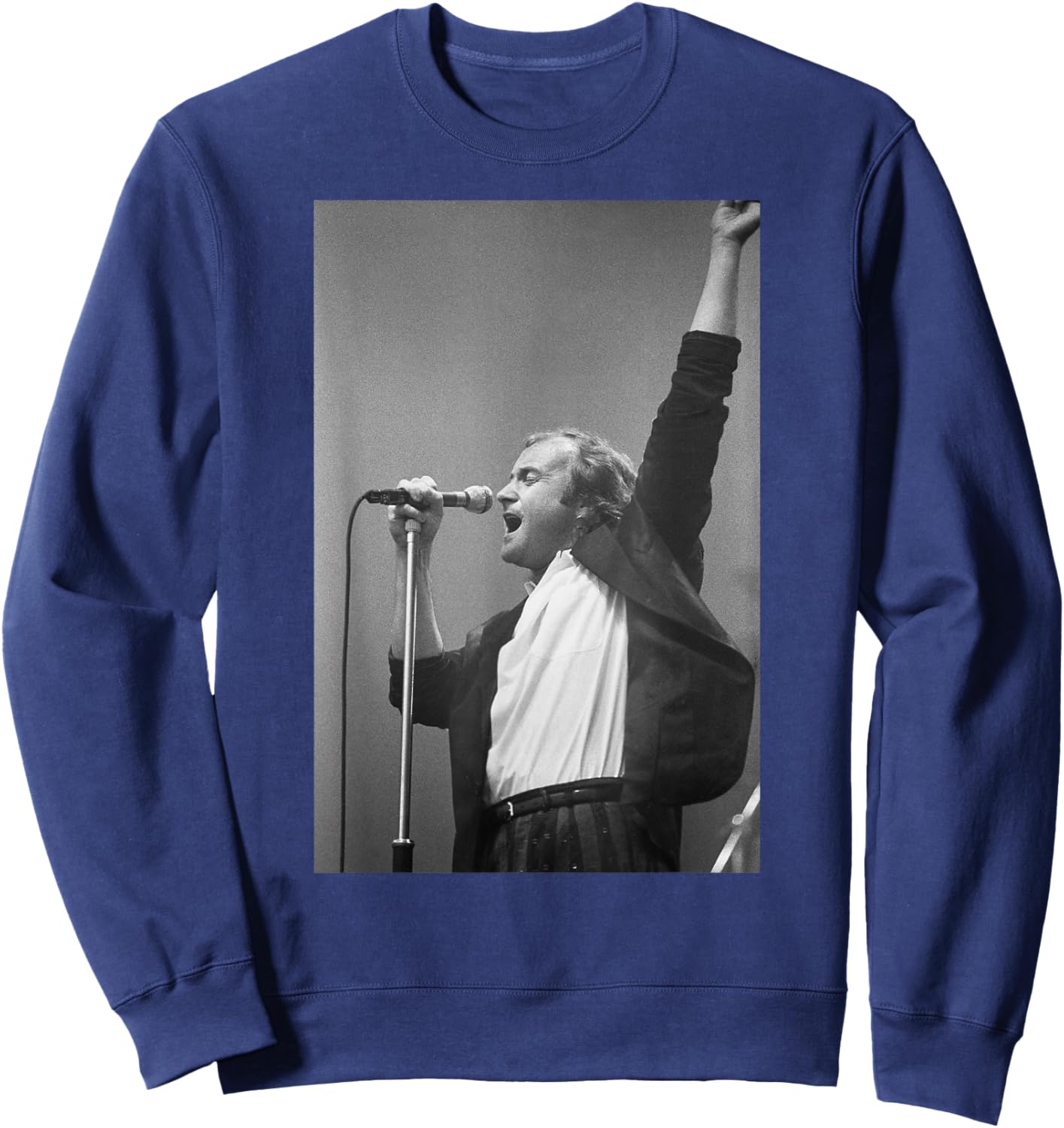 Phil Collins Genesis English Rock Group Live 1987 Sweatshirt - Sweatshirt | Navy