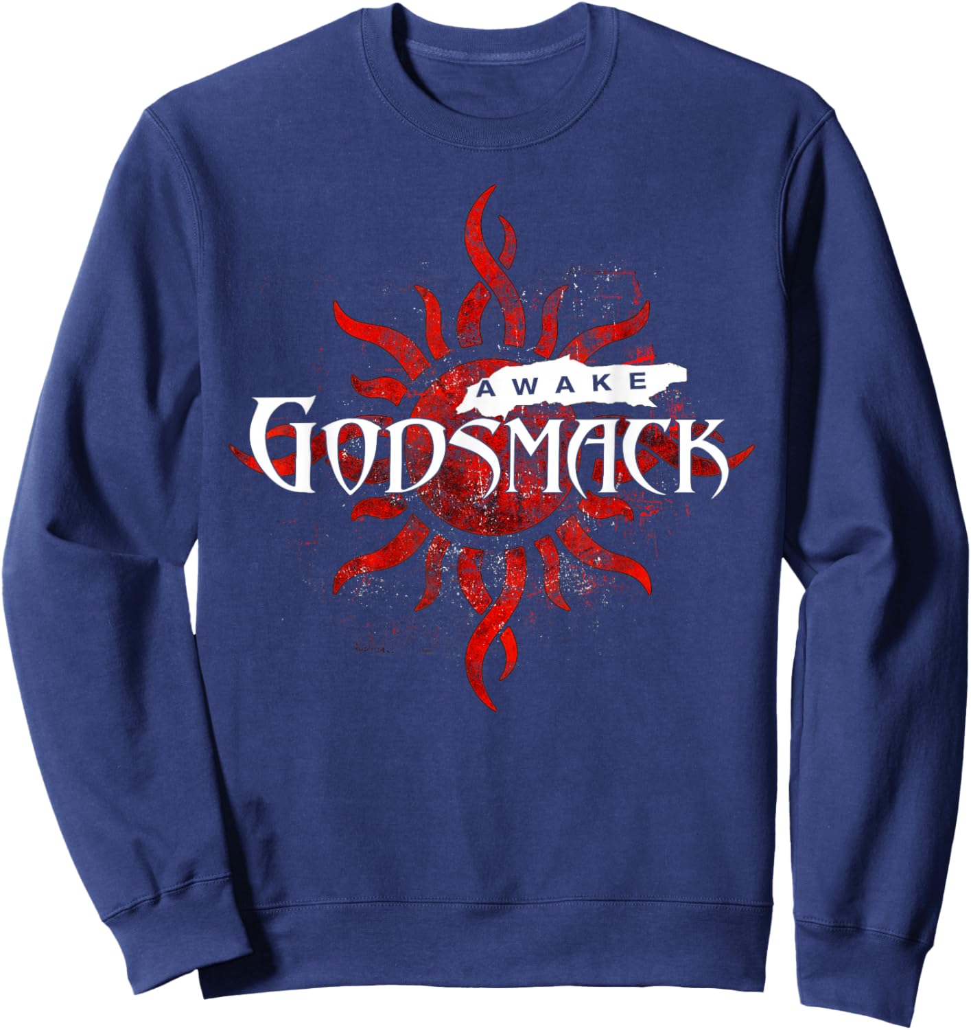 Godsmack Awake Sun 25th On Navy Sweatshirt - Sweatshirt | Navy