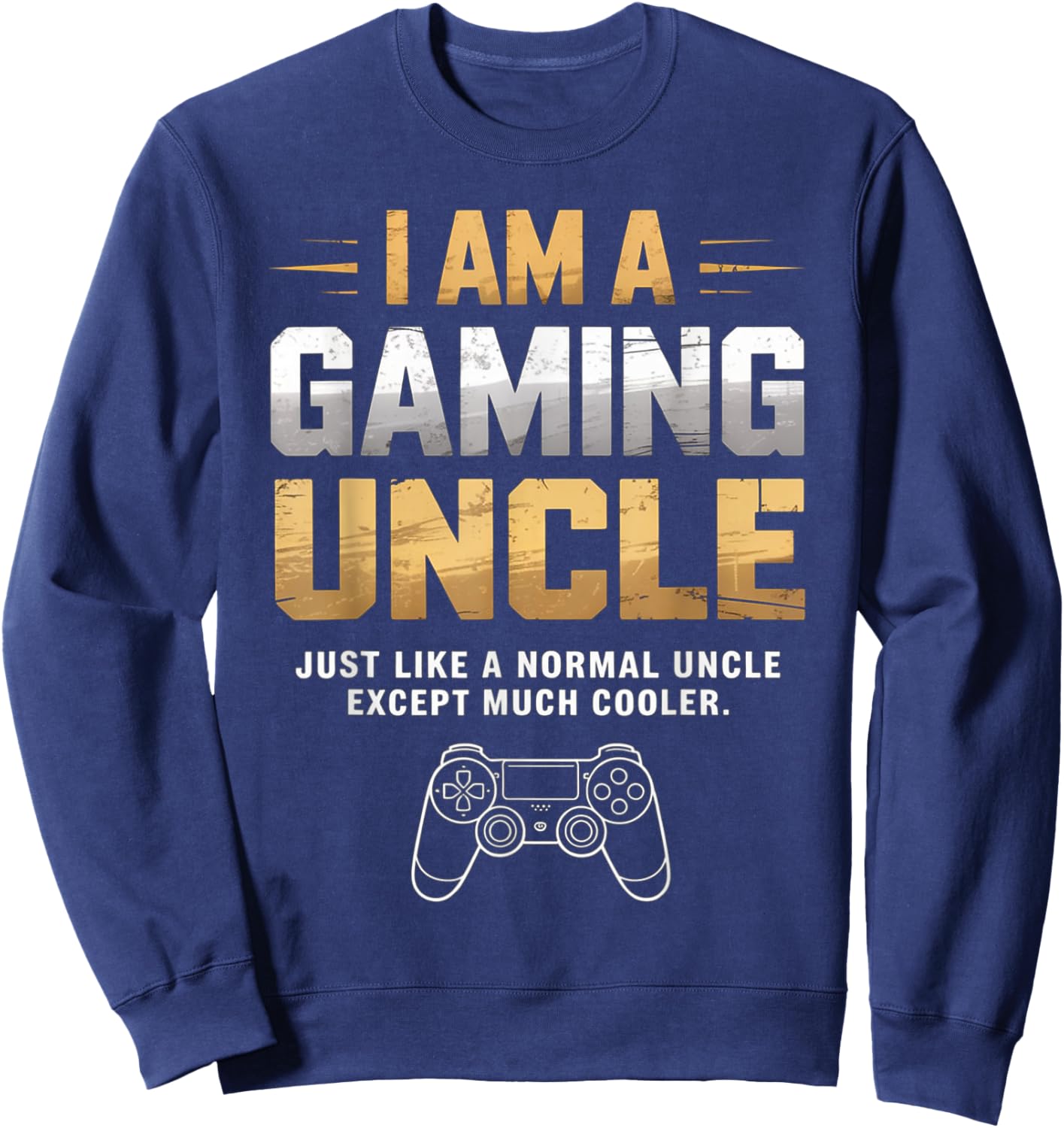 Gaming Uncle Cooler Than Normal Uncle for Boys Sweatshirt - Sweatshirt | Navy