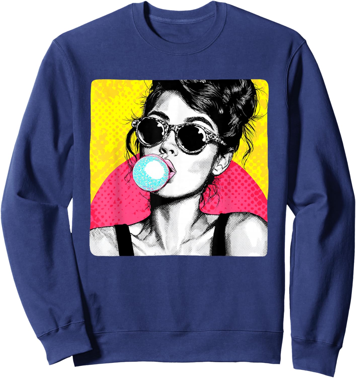 Beautiful Chewing Gum Girl Costume Sweatshirt - Sweatshirt | Navy