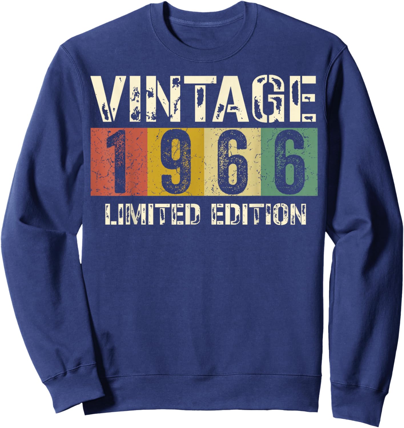 Classic 60 Birthday Decorations Men 60yr 1966 60th Birthday Sweatshirt - Sweatshirt | Navy