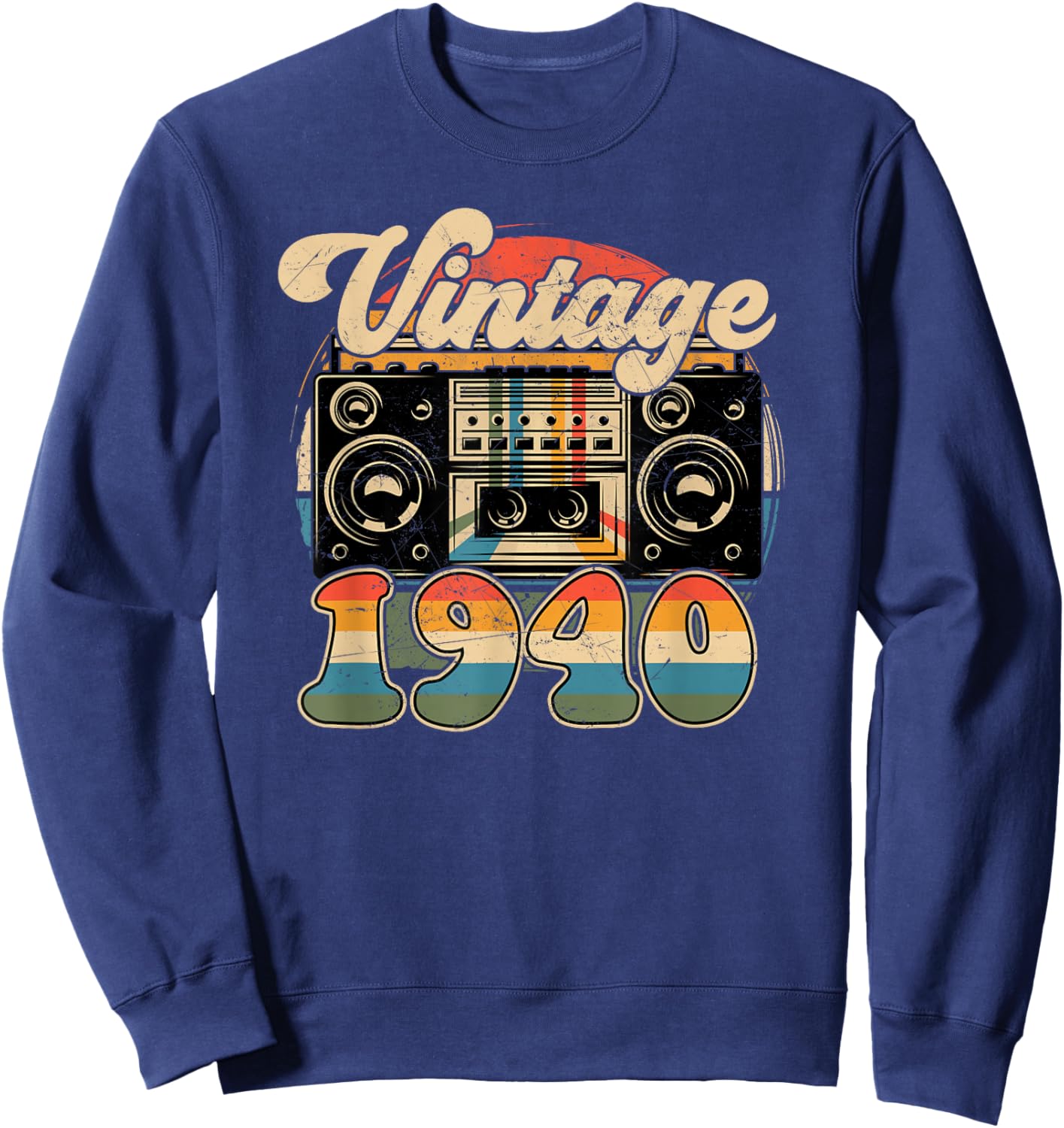 86th Birthday Retro Vintage 1940 Men Women Sweatshirt - Sweatshirt | Navy