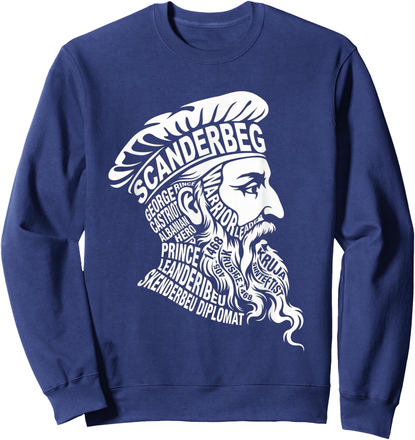 Scanderbeg The Albanian Eagle Sweatshirt - Sweatshirt | Navy
