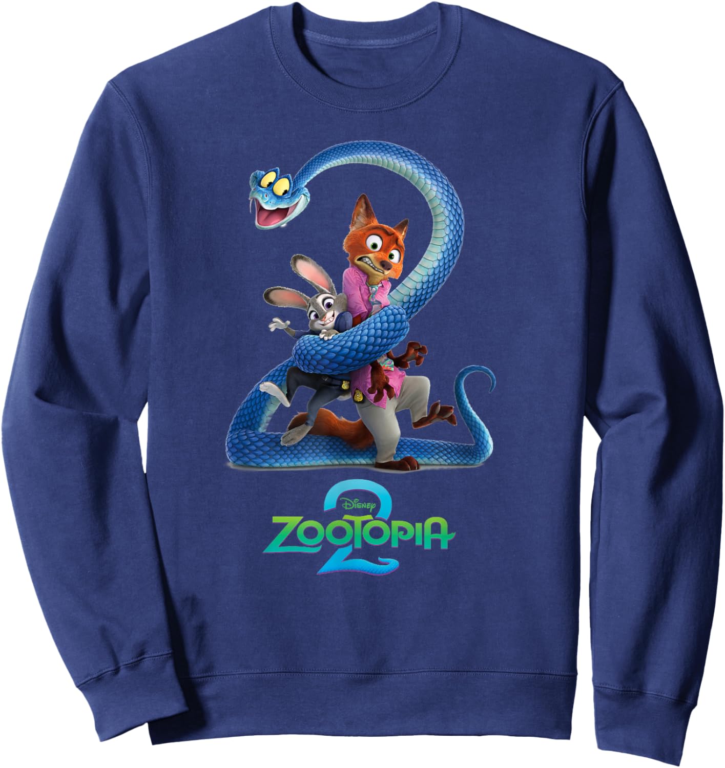 Disney Zootopia 2 Judy Hopps & Nick Wilde Entangled by Gary Sweatshirt - Sweatshirt | Navy