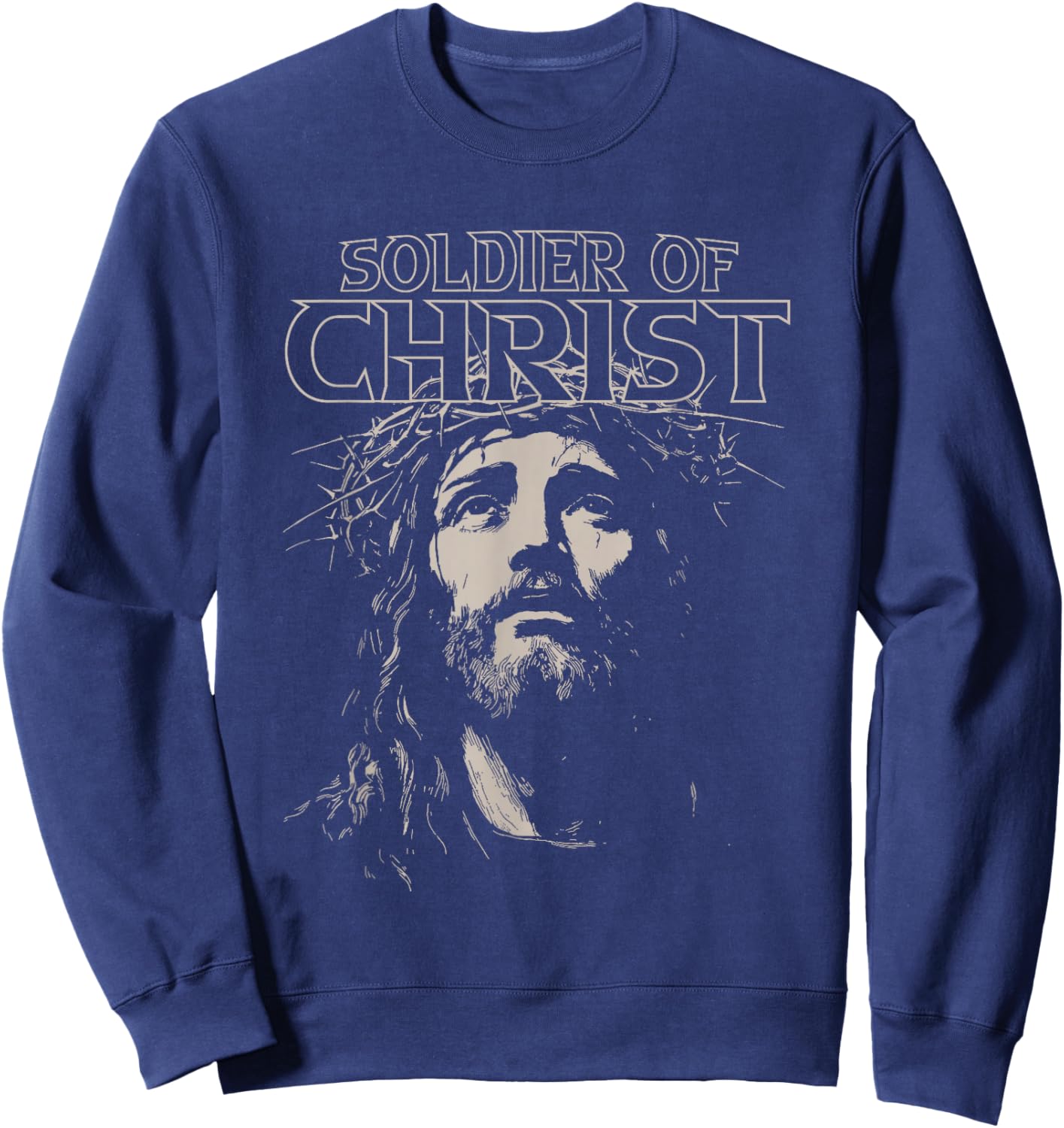 Soldier of Jesus Christ Sweatshirt - Sweatshirt | Navy