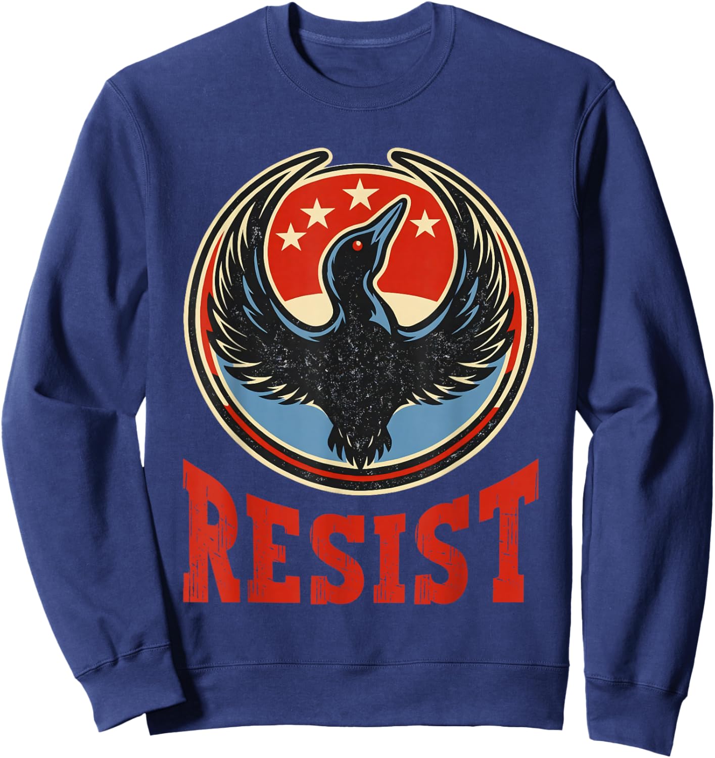 Resist Minnesota Rebel New State Flag Men Women Sweatshirt - Sweatshirt | Navy