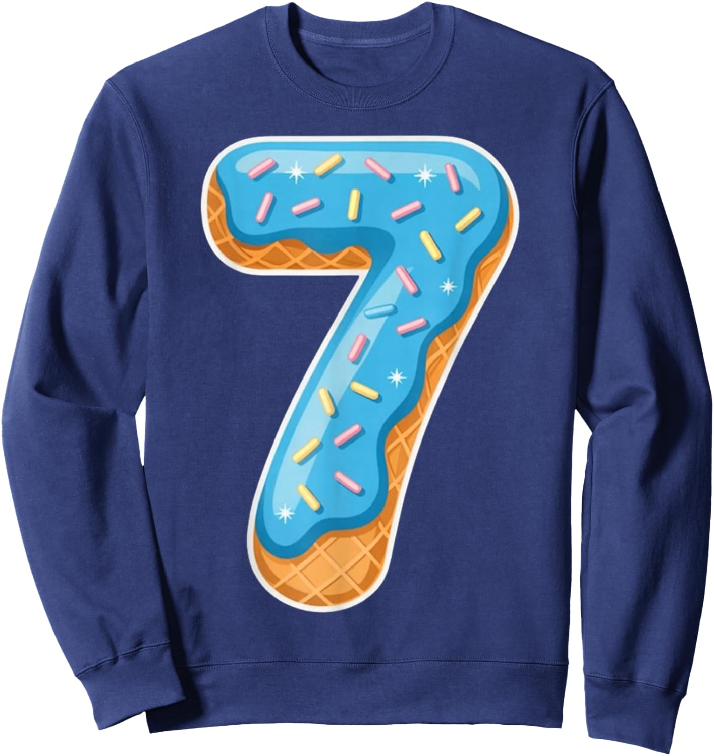Six Seven 6 7 Donut Ice Cream Meme Rizz Couple Halloween Sweatshirt - Sweatshirt | Navy
