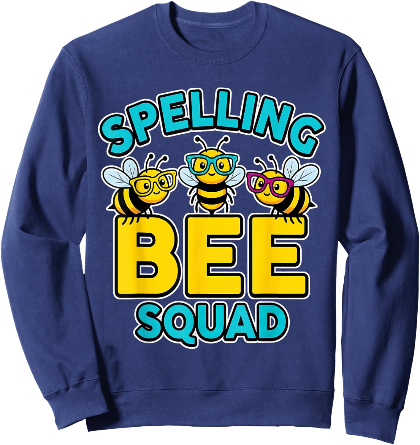 Cute Spelling Bee Squad for School Boys Girls Youth Kids Sweatshirt - Sweatshirt | Navy