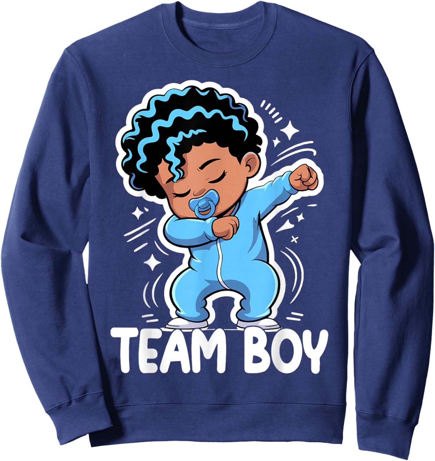 Team Boy Baby Announcement Cute Gender Reveal Party Sweatshirt - Sweatshirt | Navy