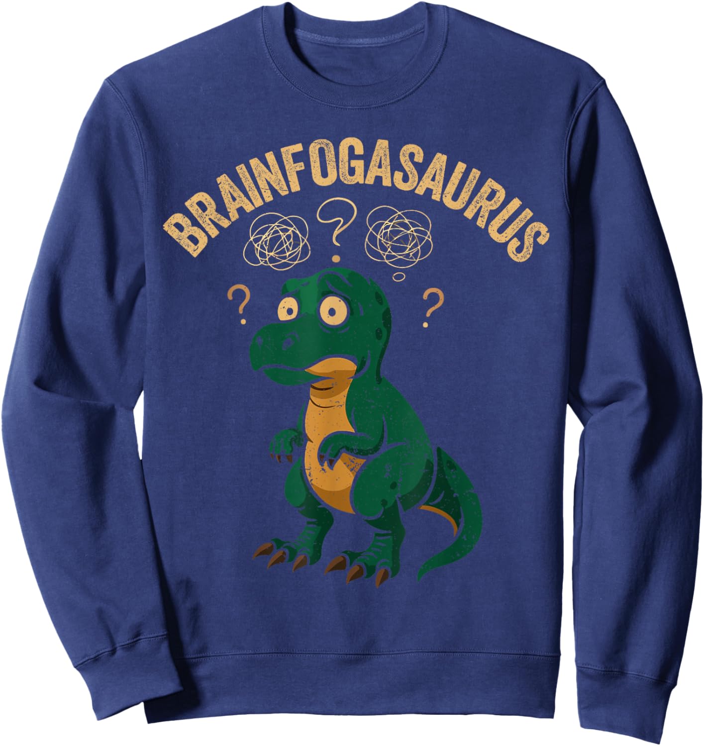 Funny Chronic Illness Warrior Brain Fog Spoonie Sweatshirt - Sweatshirt | Navy