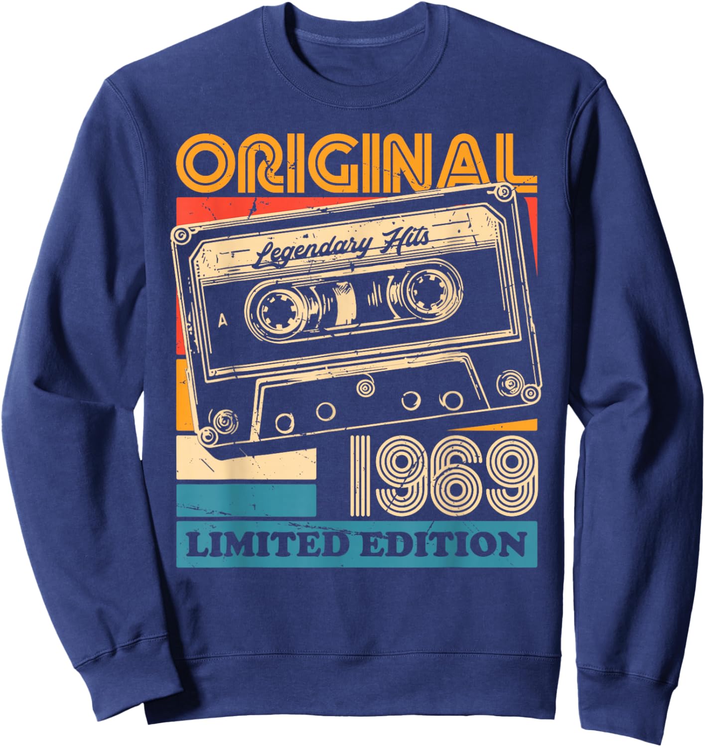 56th Birthday Retro Vintage 1969 Men Women Sweatshirt - Sweatshirt | Navy