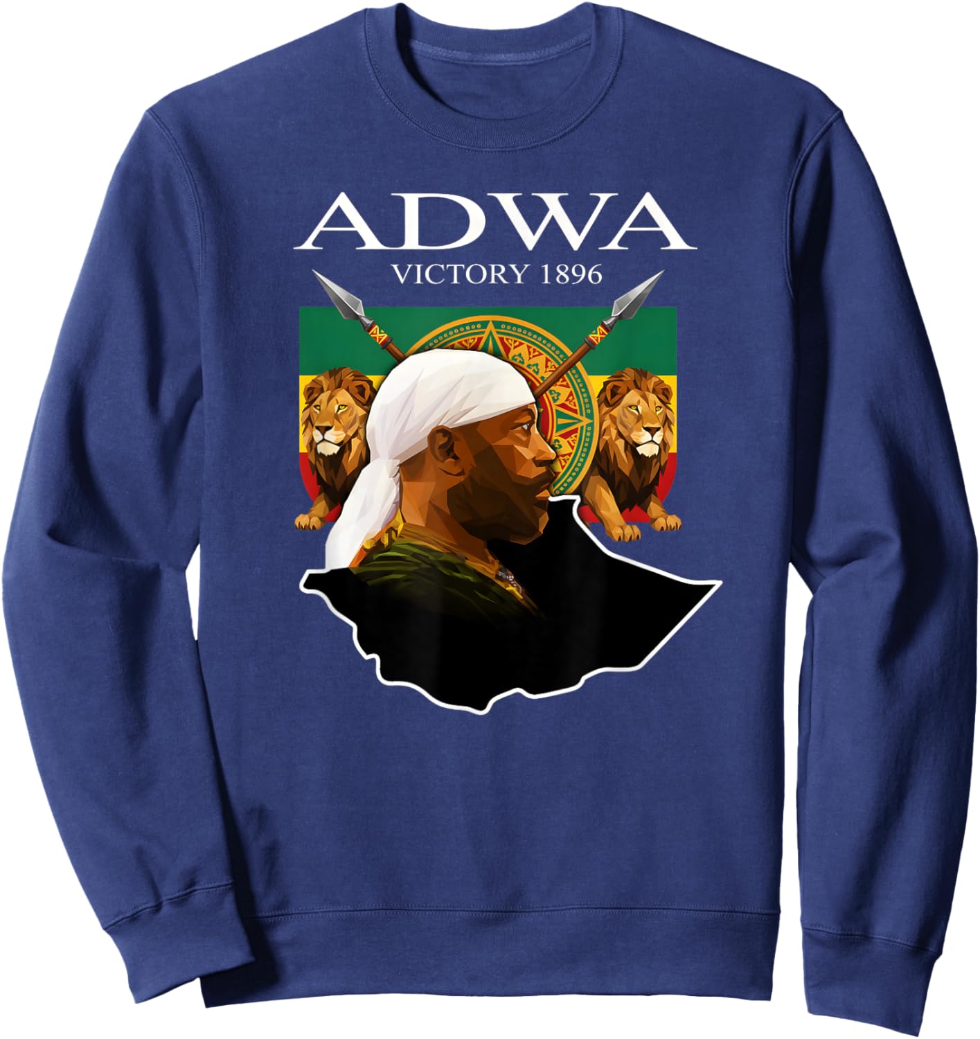 Adwa Victory Day 1896 Sweatshirt - Sweatshirt | Navy