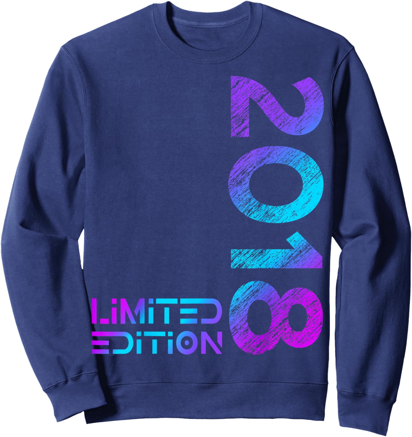 Limited Edition 2018 Boy Girl 8th Birthday 8 Sweatshirt - Sweatshirt | Navy