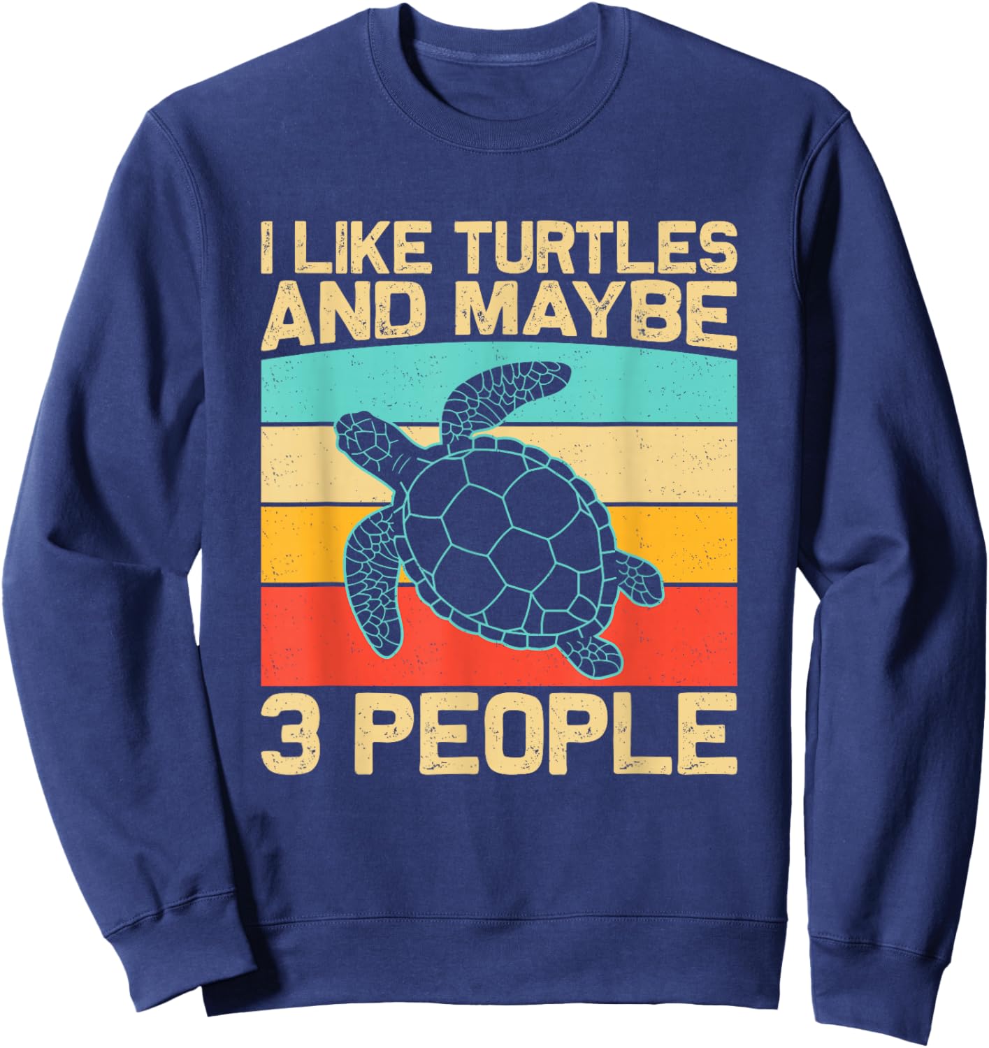 Funny Sea Turtle Shirt Men Women Tortoise Turtle Lover Sweatshirt - Sweatshirt | Navy