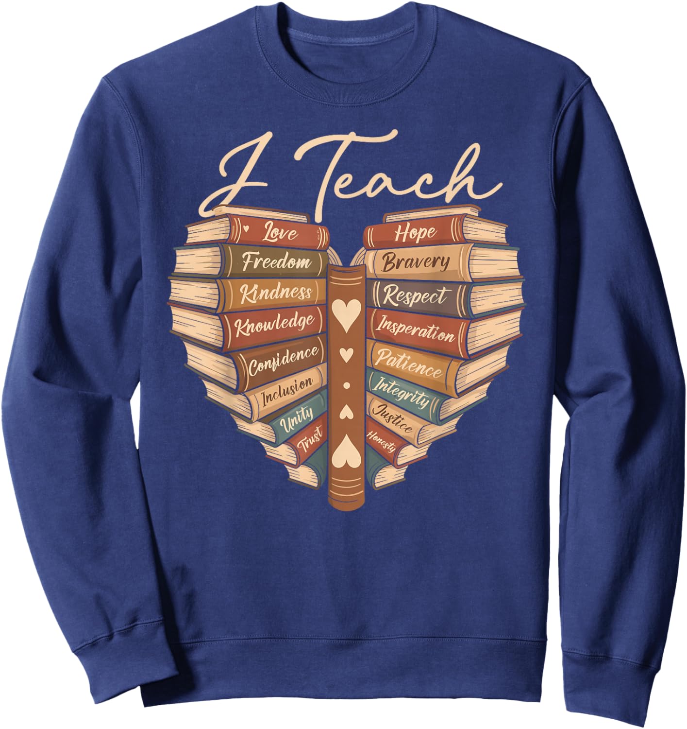 I Teach African American History Black History Sweatshirt - Sweatshirt | Navy