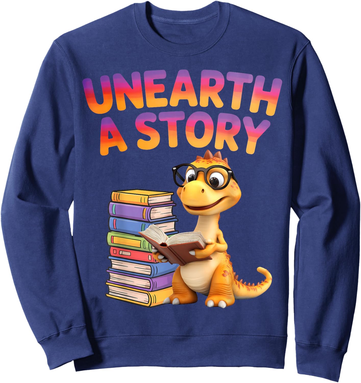 Unearth a Story Summer Reading 2026 Men Women Kids Sweatshirt - Sweatshirt | Navy
