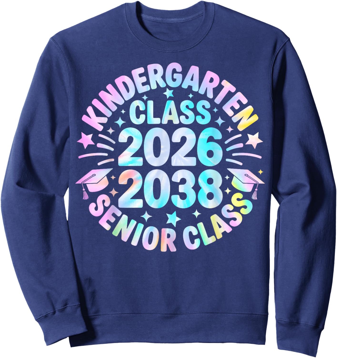 Kindergarten Graduation Class of 2026 Senior 2038 Class Sweatshirt - Sweatshirt | Navy