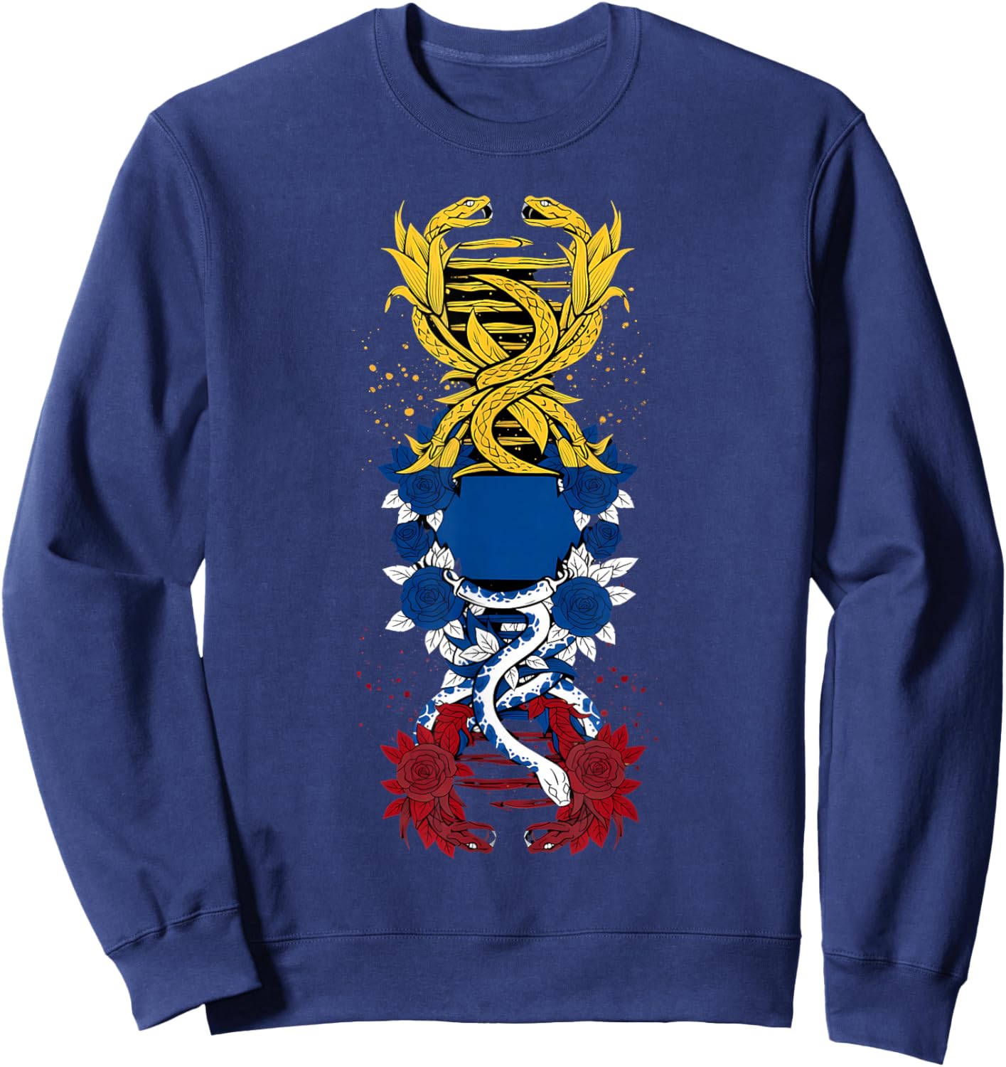 Colombia Flag DNA Colombian Roots Colombian Pride Sweatshirt - Sweatshirt | Navy