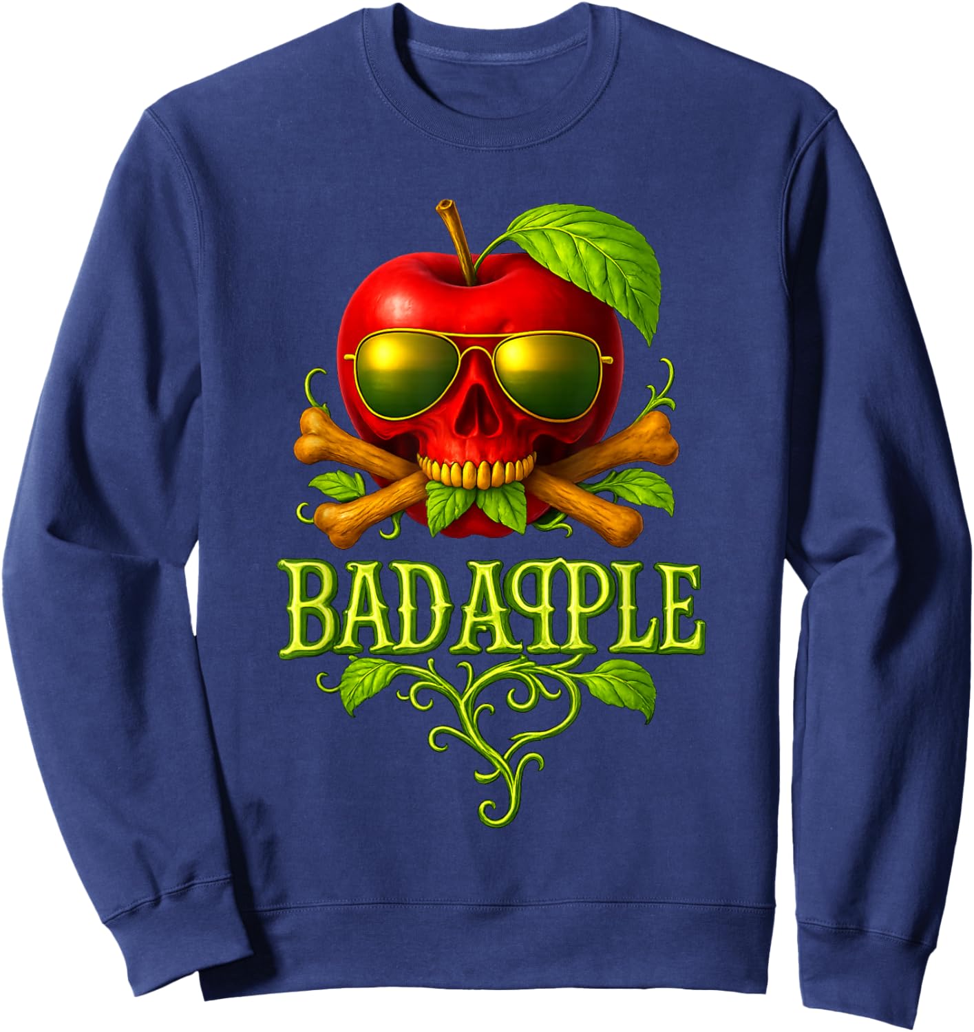 Bad Aqple Band Sweatshirt - Sweatshirt | Navy