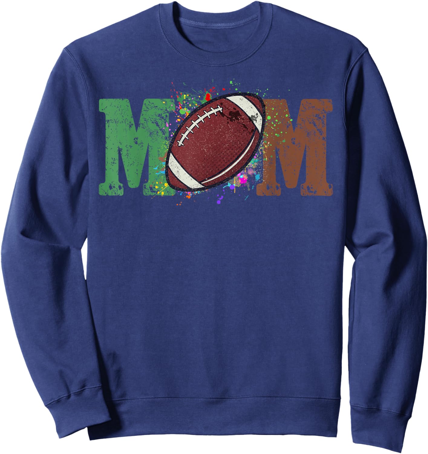 Football Mom 1st Birthday Sweatshirt - Sweatshirt | Navy