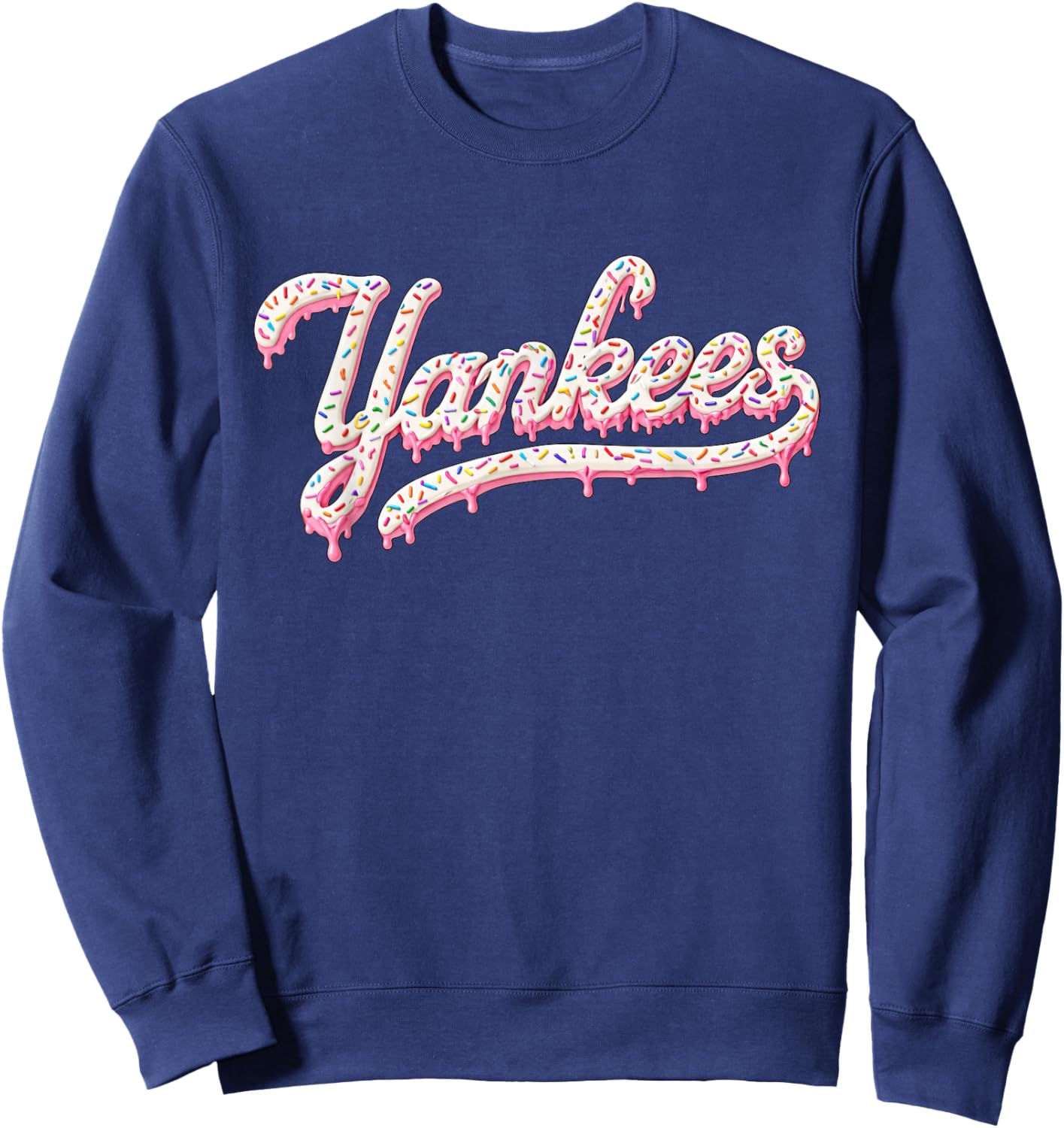 Yankees Ice Cream Drip Sport Lover Boys Kids Sweatshirt - Sweatshirt | Navy