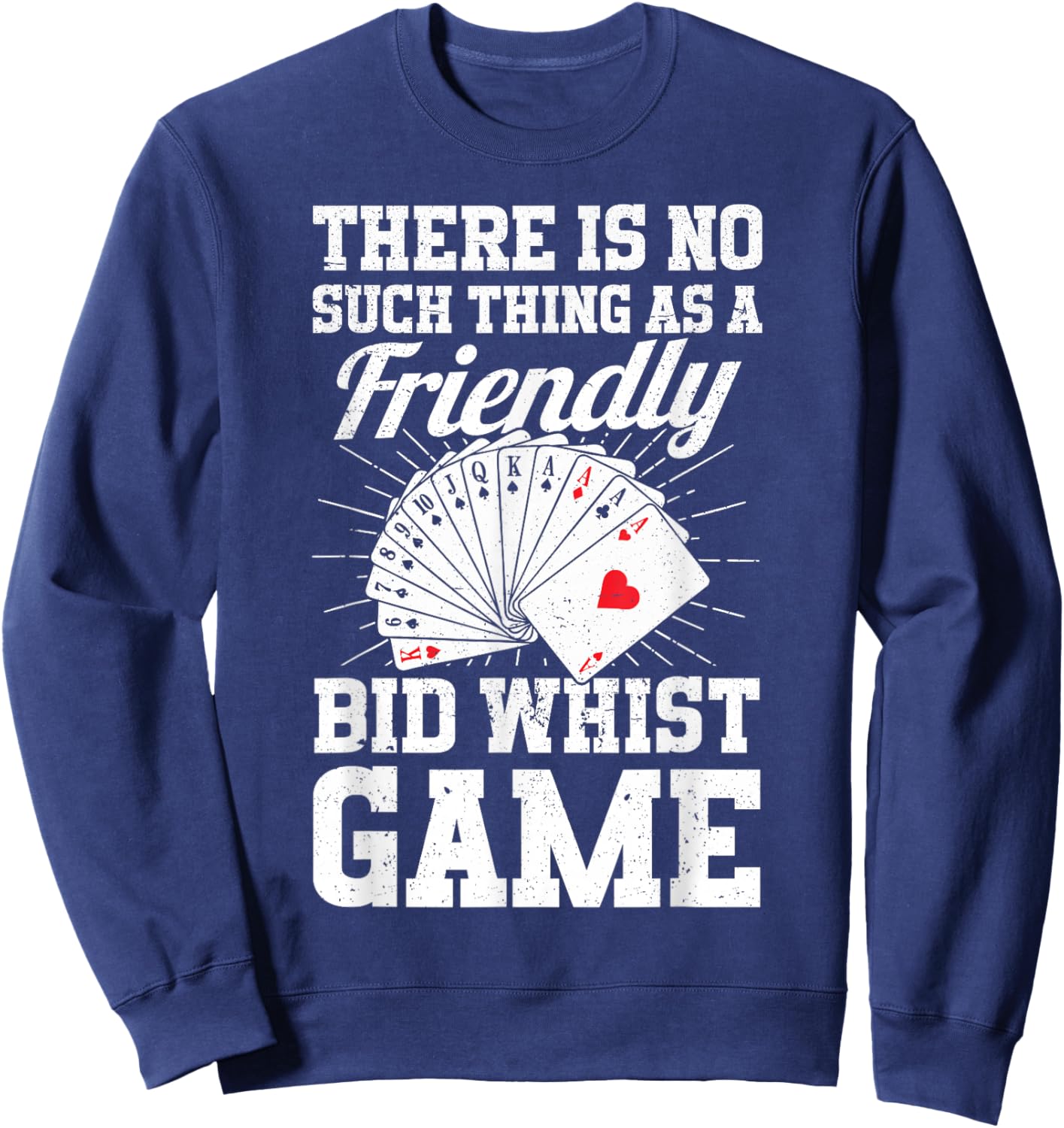 Bid Whist Sweatshirt - Sweatshirt | Navy