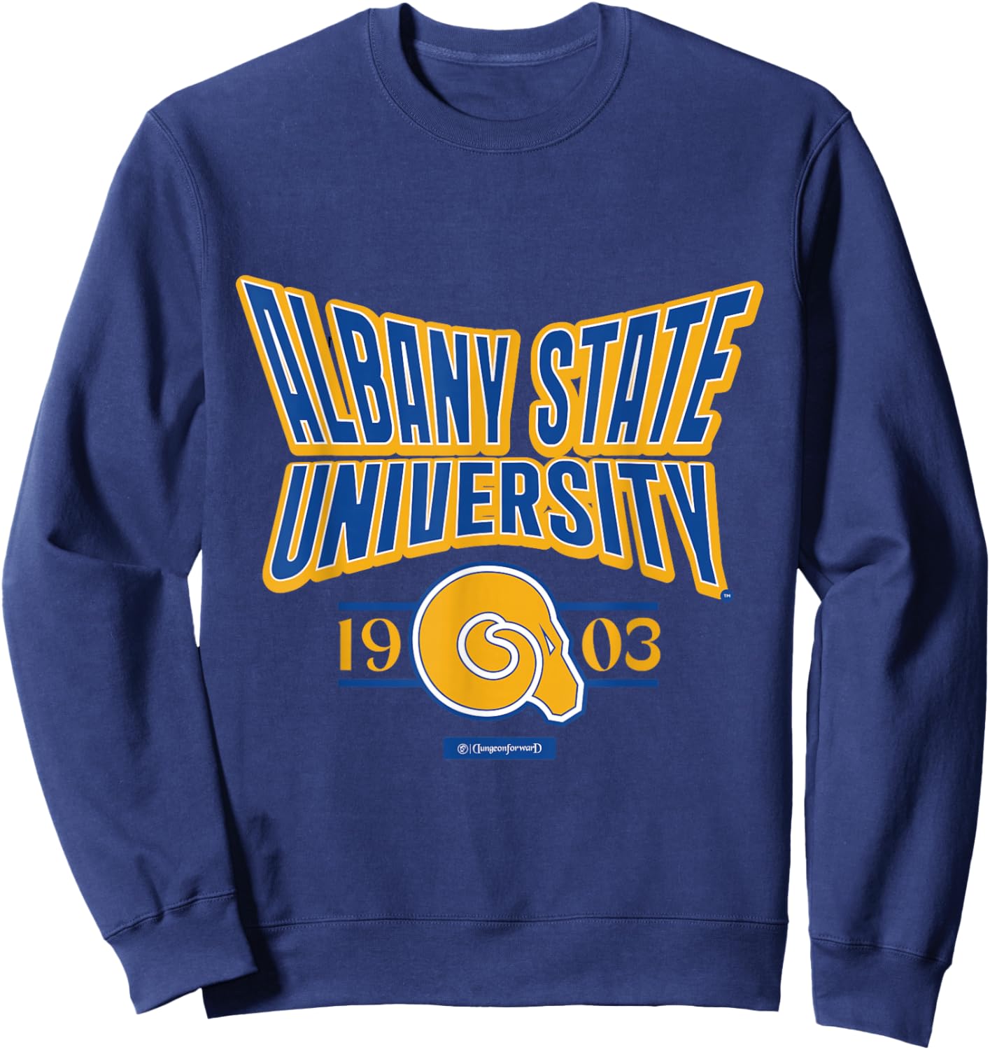 Albany State University Stretch Emblem HBCU Sweatshirt - Sweatshirt | Navy