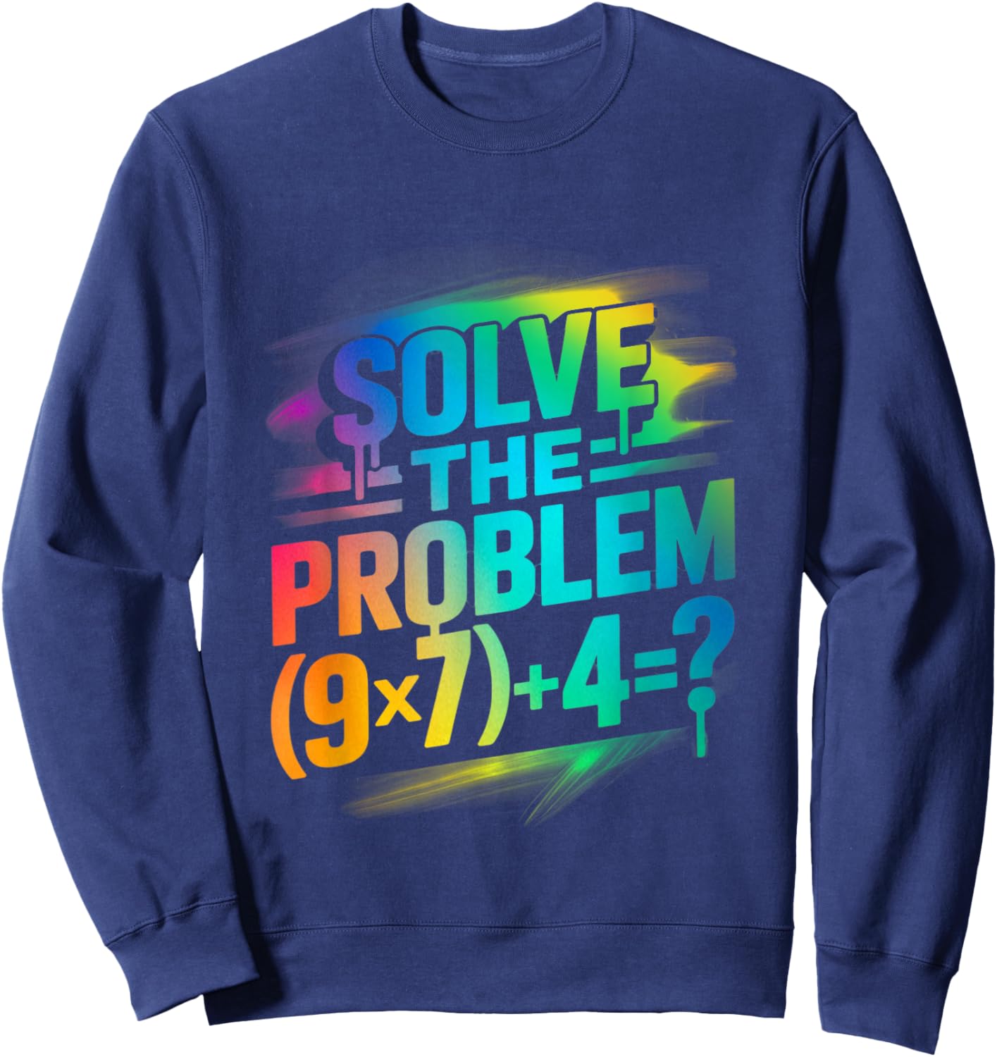 Funny 67 Meme PEMDAS Elementary Math Teacher Six Seven Sweatshirt - Sweatshirt | Navy