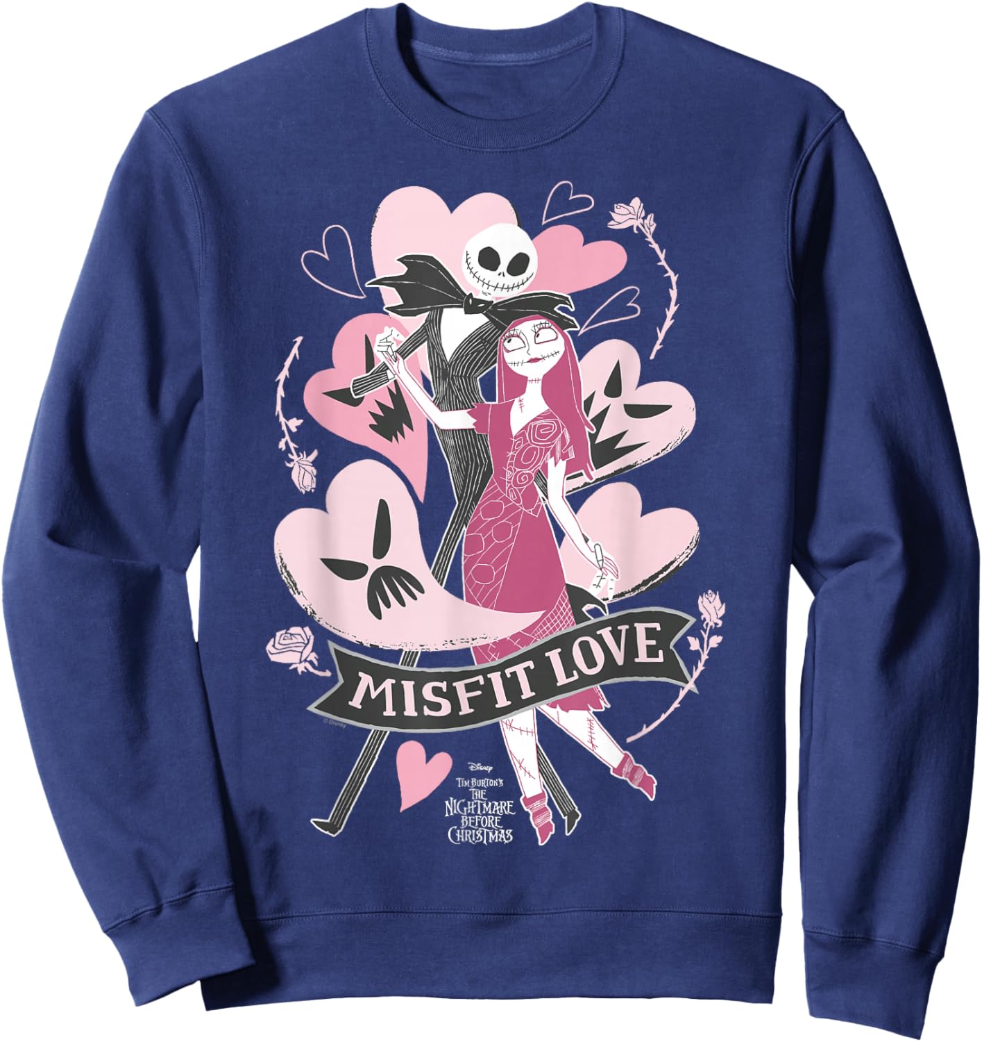 Nightmare Before Christmas - Misfit Love Sweatshirt - Sweatshirt | Navy