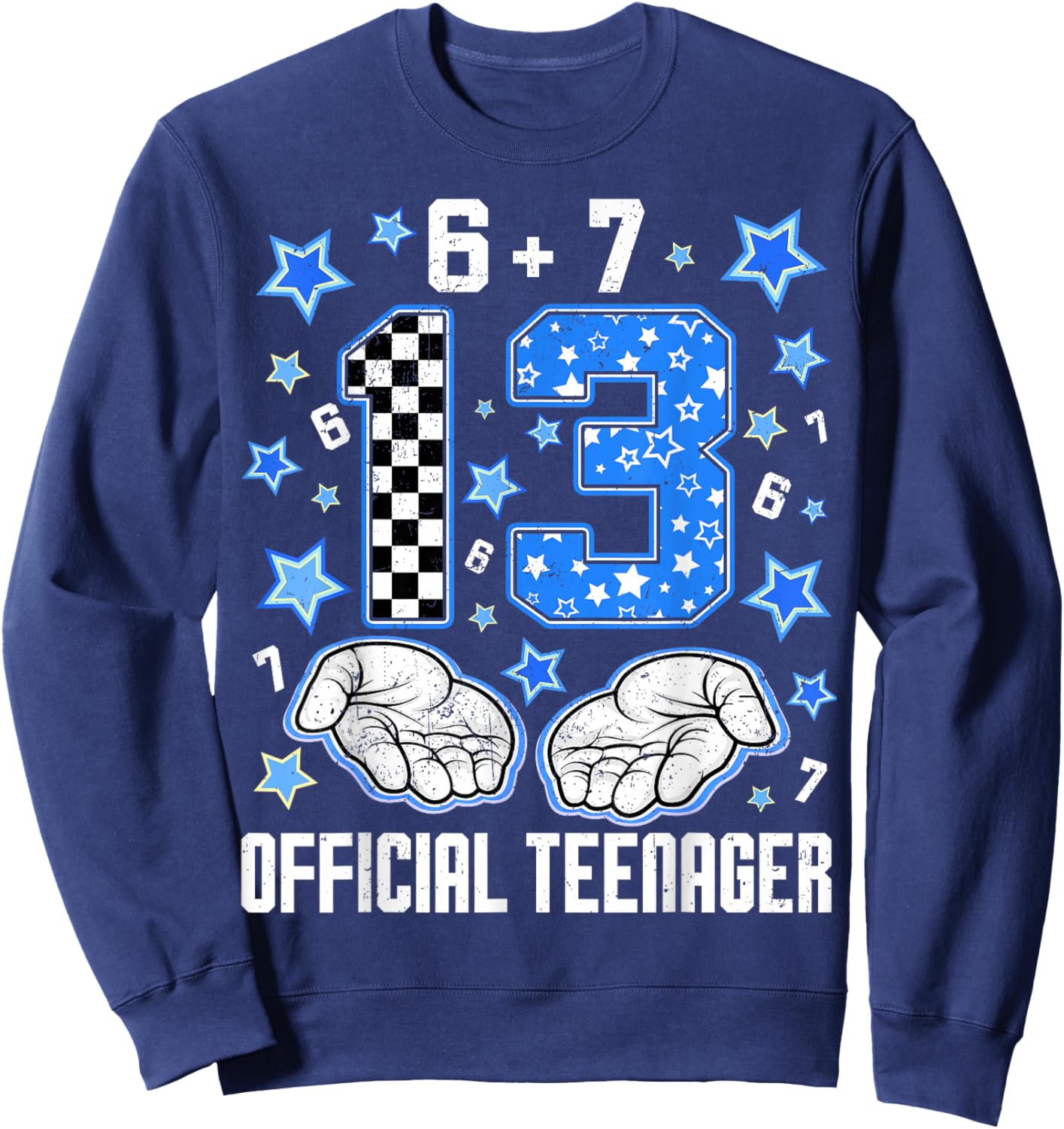 13 Official Teenager Coquette Birthday Women Teen Girl Kid Sweatshirt - Sweatshirt | Navy