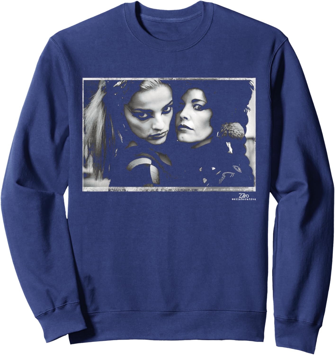 Singers Lene Lovich & Nina Hagen by Phil Nicholls Sweatshirt - Sweatshirt | Navy